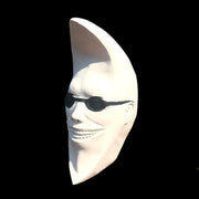 white moon head cover mask - MRSLM