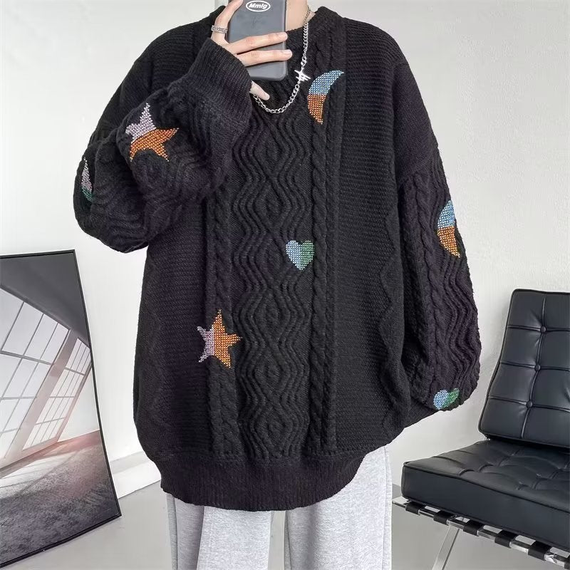 men's twist embroidered sweater, view 2 - MRSLM