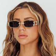 unisex vintage square sunglasses, view 9 - MRSLM