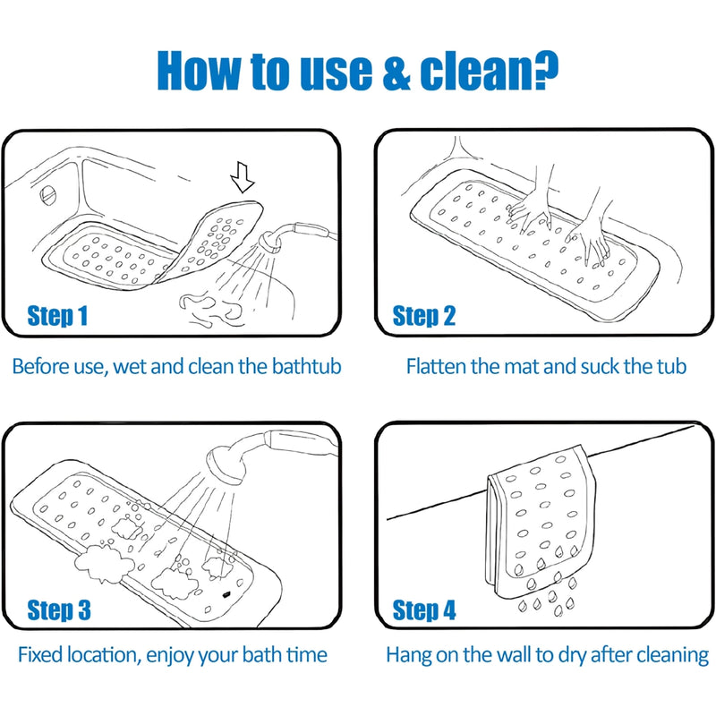 non-slip bathroom floor mat, view 9 - MRSLM