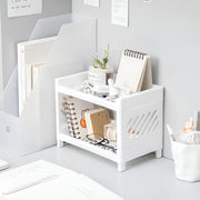 PP desktop double layer storage rack, view 4 - MRSLM