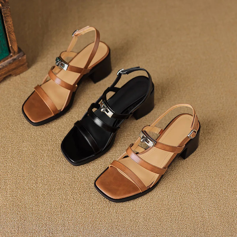 chic summer gladiator sandals, view 10 - MRSLM