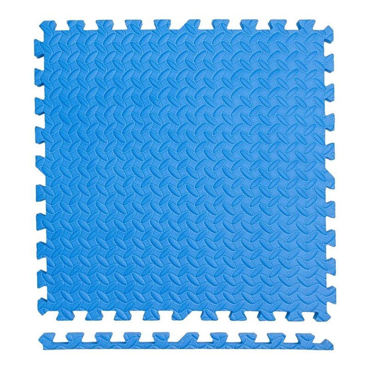 30x30cm Leaf Pattern Gym Mats - 12PC Non-Slip, Thick Fitness Floor Set