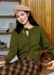 asymmetrical hollowed out knitted cardigan, view 3 - MRSLM