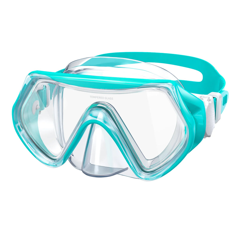 kids snorkel mask with nose cover, view 2 - MRSLM