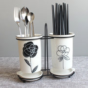 Ceramic chopsticks and utensil storage set - MRSLM