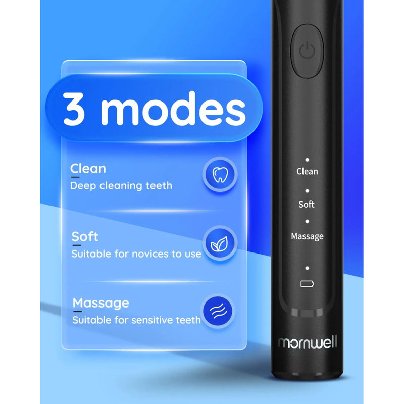 Sonic electric toothbrush with 8 heads, view 4 - MRSLM