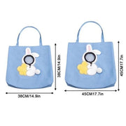 canvas pet travel tote, view 3 - MRSLM