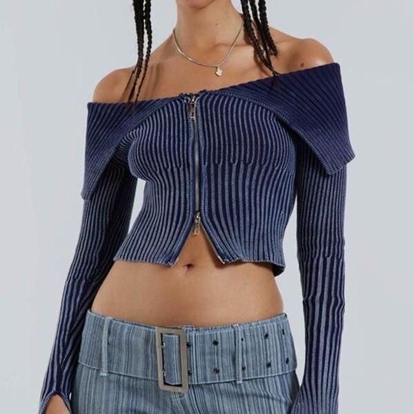 knitted one-shoulder cardigan - MRSLM