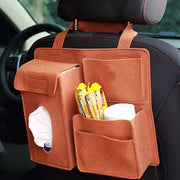 multi-function felt car seat back organizer, view 13 - MRSLM