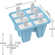 6-cavity silicone ice pop mold, view 11 - MRSLM