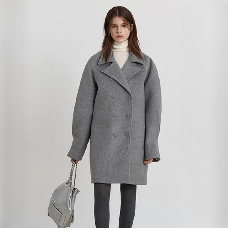women's double-breasted coat - MRSLM