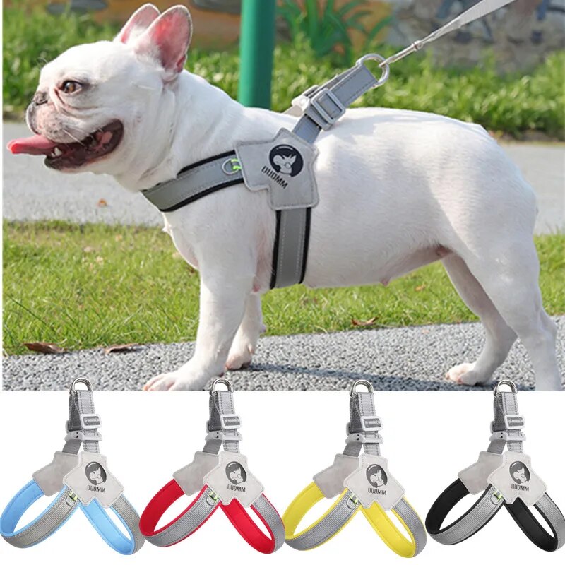 reflective mesh dog harness vest, view 7 - MRSLM