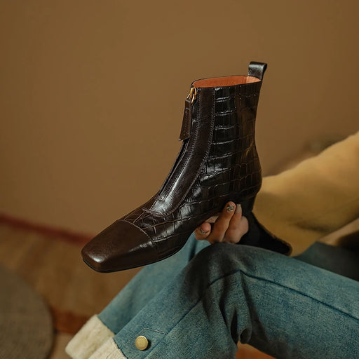 genuine leather Chelsea ankle boots, view 3 - MRSLM