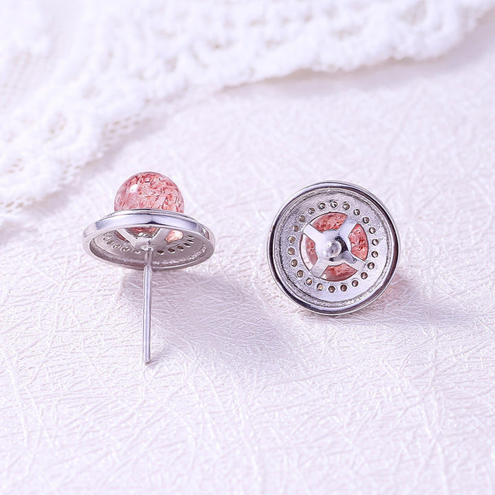 Liquid Sweet Earrings Strawberry Crystal