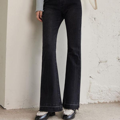 vintage high waist flared denim pants - MRSLM