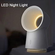 Bladeless USB humidifier fan with LED night light, view 4 - MRSLM