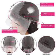 front lace human hair wig, view 8 - MRSLM