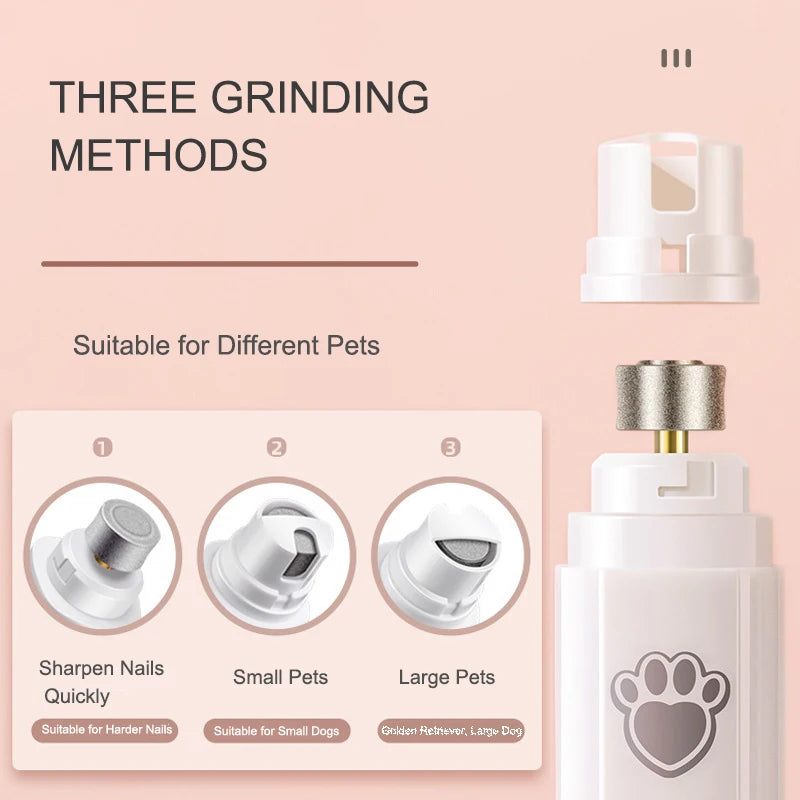 electric usb dog nail grinder with led, view 5 - MRSLM