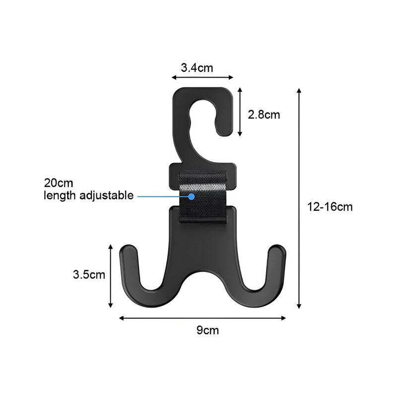 universal car headrest hanger, view 7 - MRSLM