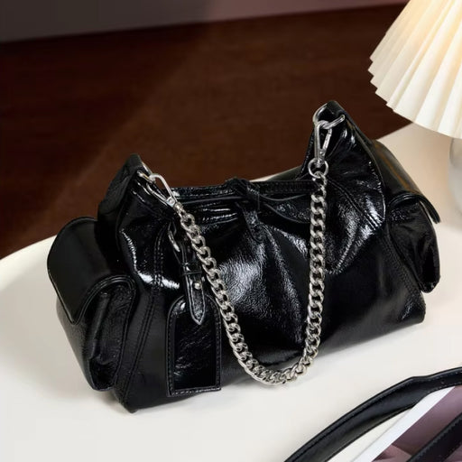 vintage leather crossbody shoulder bag - MRSLM