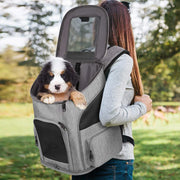 breathable small dog and cat backpack, view 3 - MRSLM