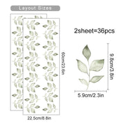 boho floral wall stickers, view 4 - MRSLM