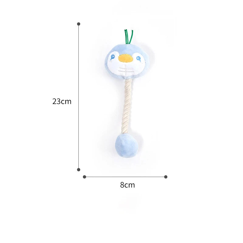 penguin squeak plush chew toy, view 6 - MRSLM