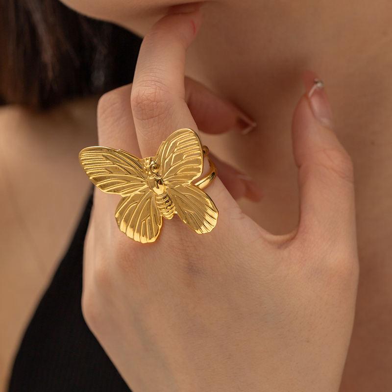 vintage butterfly ring - MRSLM