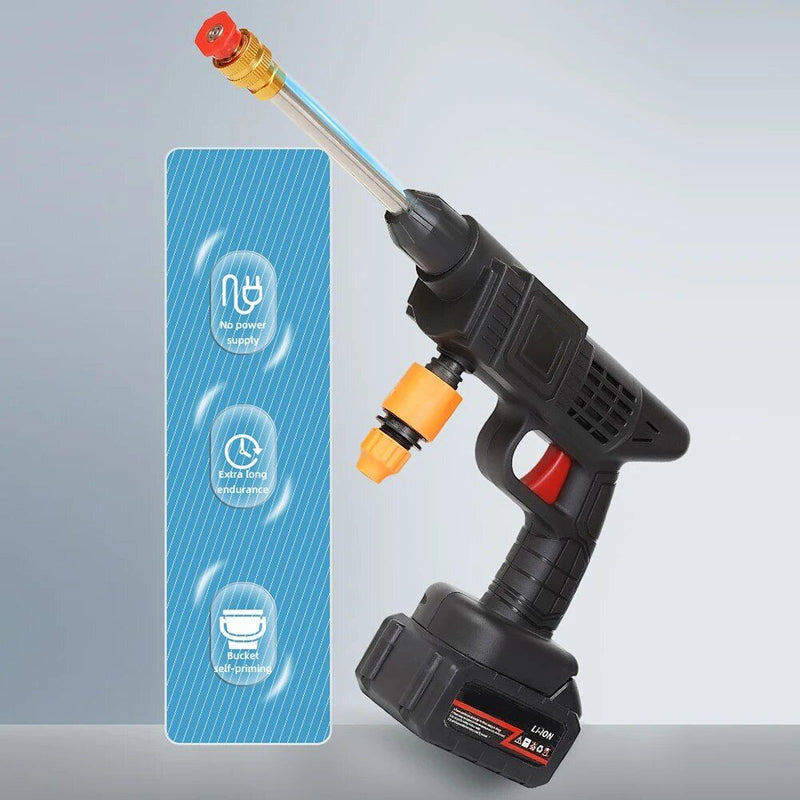 cordless high-pressure washer with foam generator, view 6 - MRSLM