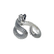S925 silver vintage snake ring, view 7 - MRSLM