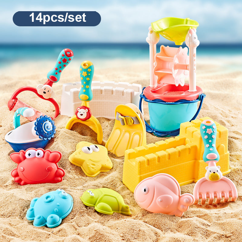 colorful baby beach toy set, view 8 - MRSLM
