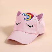 Korean cat embroidery kids baseball cap, view 3 - MRSLM