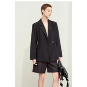 notched embroidery blazer, view 4 - MRSLM
