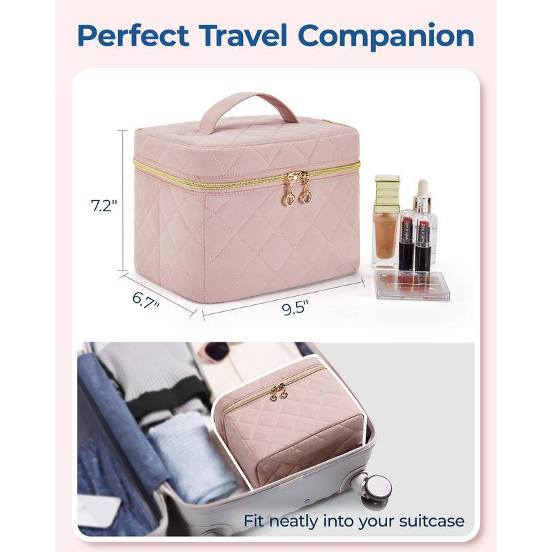 Foldable travel makeup bag with removable insert, view 8 - MRSLM