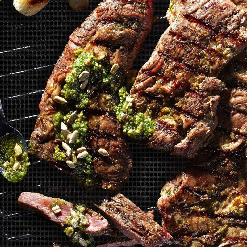 reusable non-stick BBQ grilling mesh mats, view 7 - MRSLM
