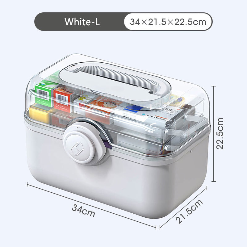family medicine organizer box, view 2 - MRSLM