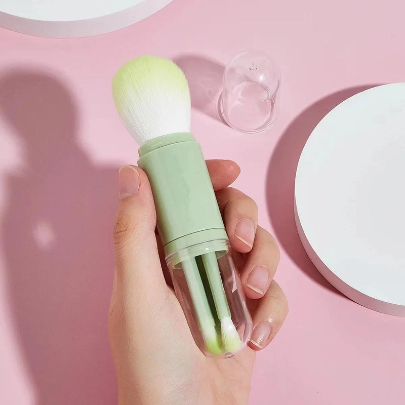 4-in-1 portable makeup brush set - MRSLM