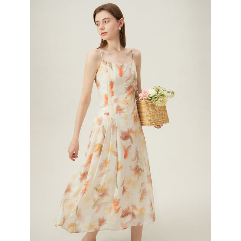 Floral sleeveless summer dress, view 11 - MRSLM