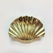 gold metal shell hair claw clip, view 3 - MRSLM