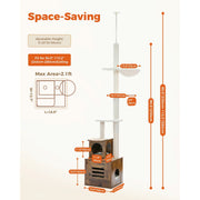 adjustable tall cat tree, view 8 - MRSLM