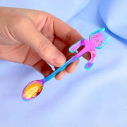 Cat-shaped stainless steel teaspoon, view 4 - MRSLM