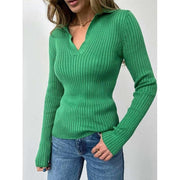 women's polo collar sweater, view 5 - MRSLM