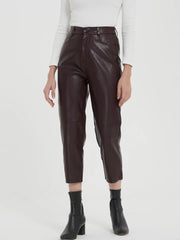 faux leather pants, view 2 - MRSLM