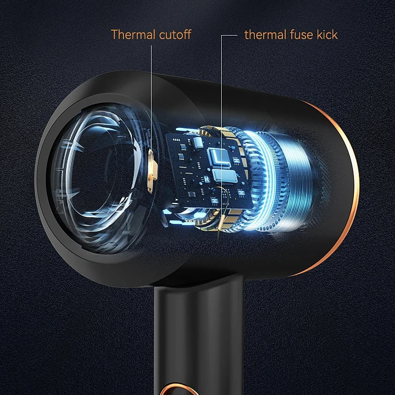 high-speed negative ion hair dryer with diffuser, view 6 - MRSLM