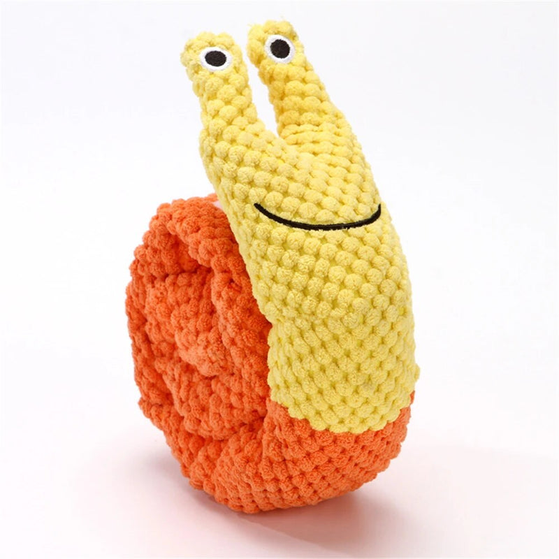 plush snail snuffle toy for dogs, view 2 - MRSLM