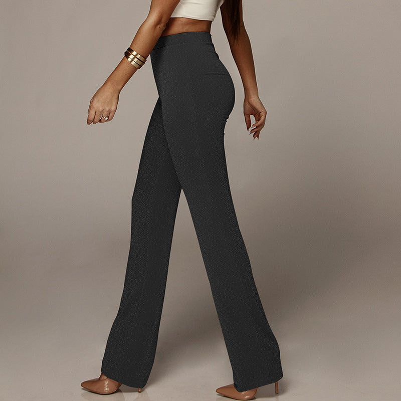 hip-flare flared pants, view 10 - MRSLM