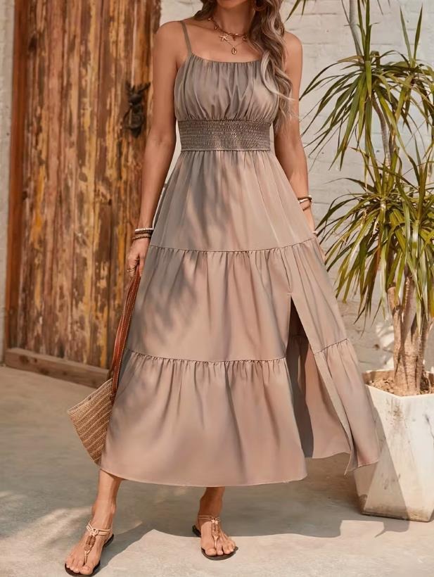strapless layered slim-fit dress, view 11 - MRSLM