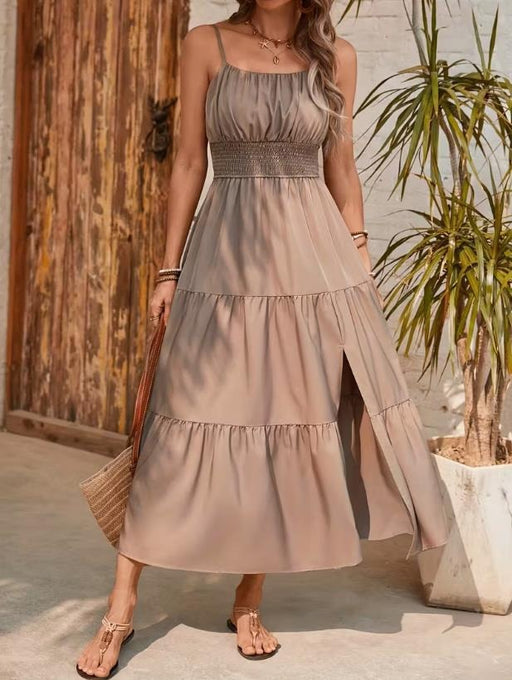 strapless layered slim-fit dress, view 11 - MRSLM