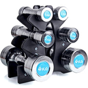 fitness dumbbell rack, view 2 - MRSLM